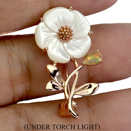 Spilla fiore argento - spilla, in