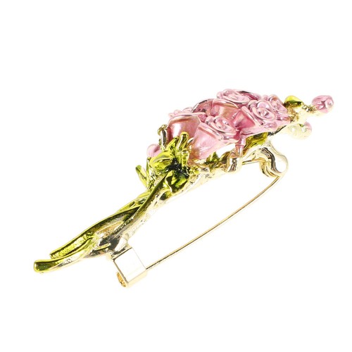 Spilla rosa lega - , zinco