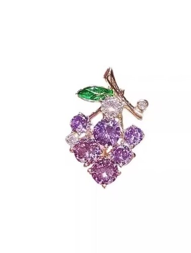 Spilla con fiore - spilla, uva