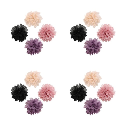 Spilla fiore tessuto