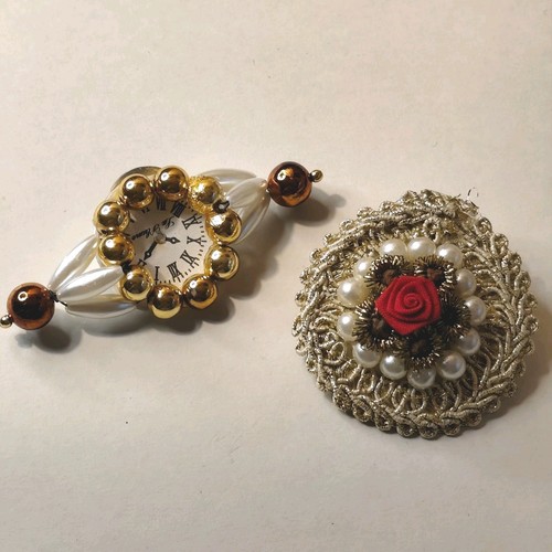 Coppia spilla vintage retro - di,